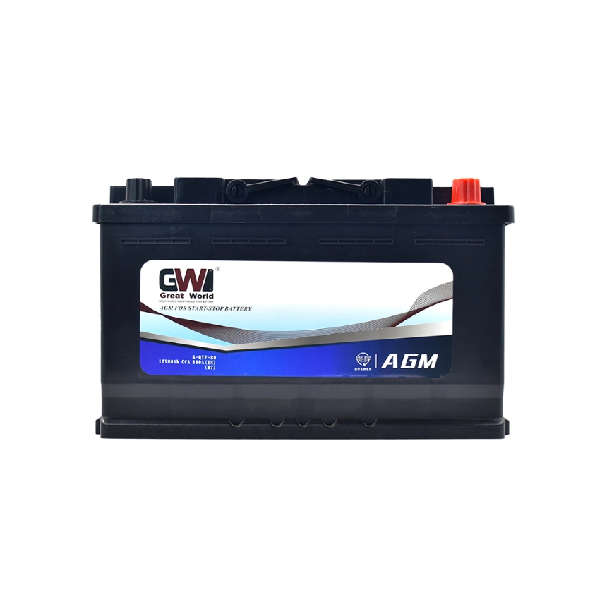 12V 70ah New Design AGM Automotive Auto Battery for Hybrid Automobile Start-Stop Car Varta Exide Type