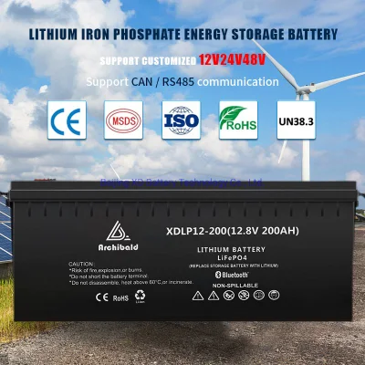 Nova bateria de lítio LFP inteligente 12V 200ah LiFePO4 com Bluetooth Deep Cycle BMS