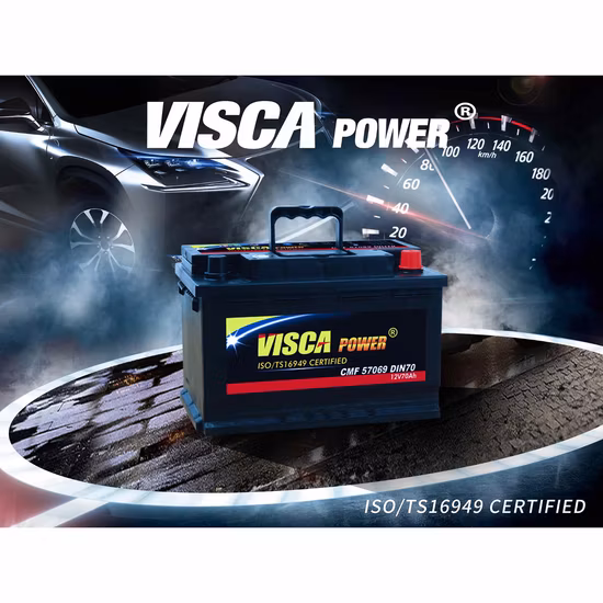 Bateria automotiva de chumbo-ácido Visca Power DIN75 Mf 12V