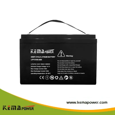 Bateria Kemapower 12.8V 100ah LiFePO4 para sistema 12V com sistema BMS e equalizador de célula dentro da bateria de lítio